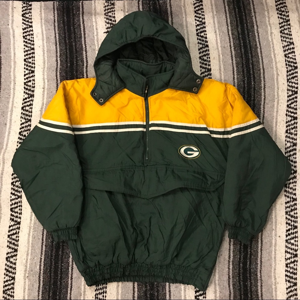 Vintage NFL Puma Green Bay Packers Pullover Jacket